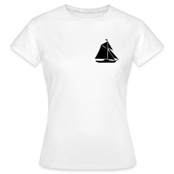 Classic Cutter - Frauen T-Shirt - Weiß - Vorne - AI Model Female 172 dark (172cm)