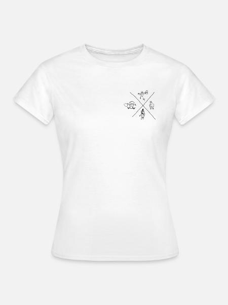 Noyau de Gribouillis - T-shirt Femme - blanc