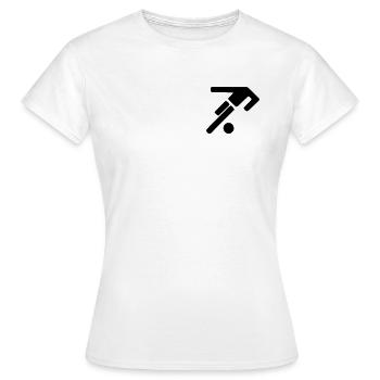 Soccer Logo Headless - Women's T-Shirt - white - Front - AI Model Female 172 dark (172cm)