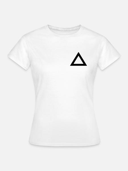 Dreieck Rand - Frauen T-Shirt - Weiß