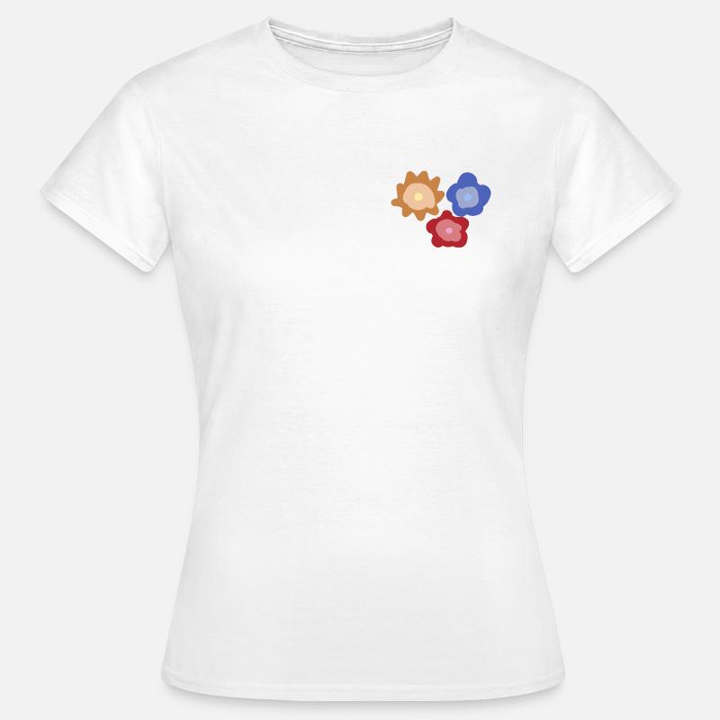 Abstract Flower Circles - Women's T-Shirt - white