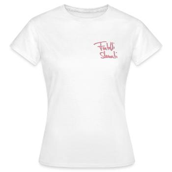 Frères désaccordés - T-shirt Femme - blanc - Devant - AI Model Female 172 dark (172cm)