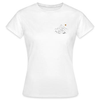 Route de montagne - T-shirt Femme - blanc - Devant - AI Model Female 172 dark (172cm)