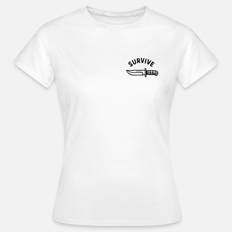 Survive - Knife - Women's T-Shirt - white