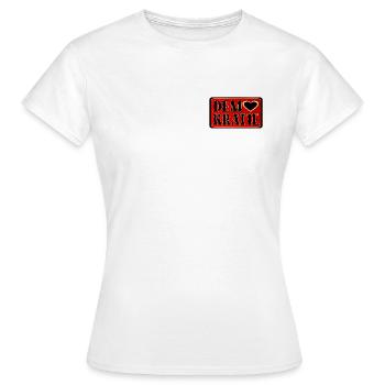 DEMOKRATIE HALTUNG WÄHLEN - Frauen T-Shirt - Weiß - Vorne - AI Model Female 172 dark (172cm)