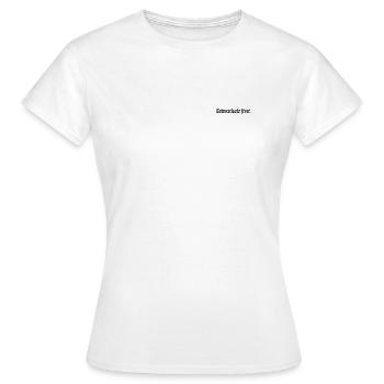 La protection des données avant tout. - T-shirt Femme - blanc - Devant - AI Model Female 172 dark (172cm)