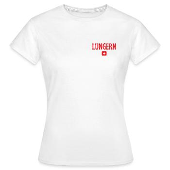 Lungern Swiss Cross  - Women's T-Shirt - white - Front - AI Model Female 172 dark (172cm)