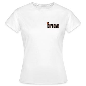 Universität Abschluss Diplom DOKTORHUT - Frauen T-Shirt - Weiß - Vorne - AI Model Female 172 dark (172cm)