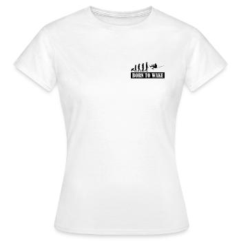 Wakeboard,Shred,Wakeboarder,Wakeboarding,Wake - Women's T-Shirt - white - Front - AI Model Female 172 dark (172cm)