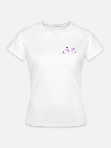 bicycle pink Rennrad - Frauen T-Shirt - Weiß