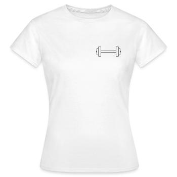 Haltère - T-shirt Femme - blanc - Devant - AI Model Female 172 dark (172cm)