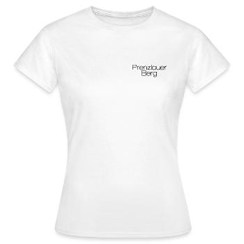 Berlin Prenzlauer Berg - design minimaliste - T-shirt Femme - blanc - Devant - AI Model Female 172 dark (172cm)
