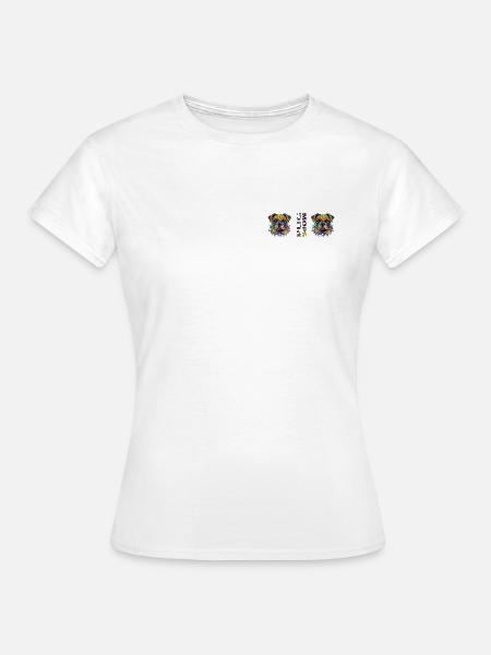 Mops - Frauen T-Shirt - Weiß