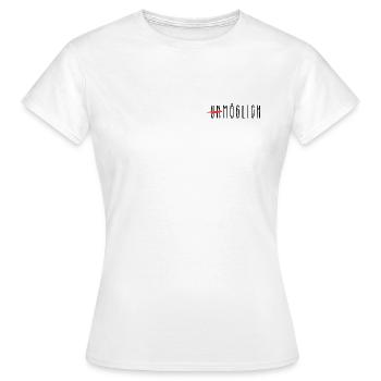 Impossible - T-shirt Femme - blanc - Devant - AI Model Female 172 dark (172cm)