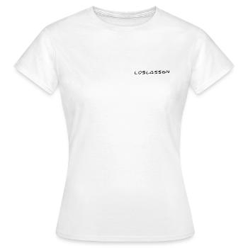 Loslassen - Frauen T-Shirt - Weiß - Vorne - AI Model Female 172 dark (172cm)