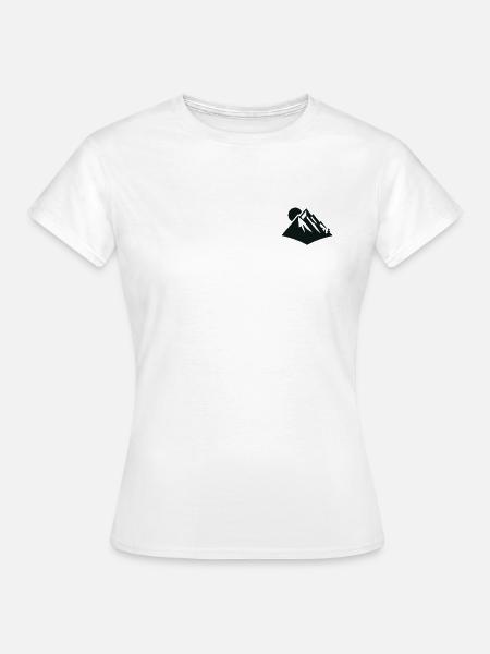 Berg-, Sonne-, Schneedesign - Frauen T-Shirt - Weiß