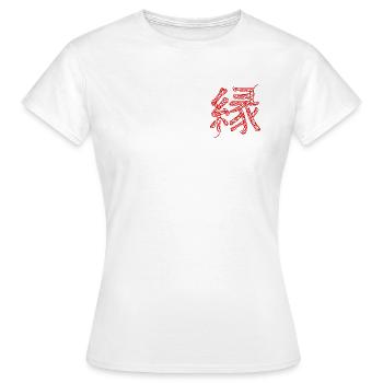 FR - Cordes invisibles - T-shirt Femme - blanc - Devant - AI Model Female 172 dark (172cm)