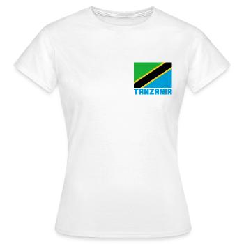 Tanzanie - T-shirt Femme - blanc - Devant - AI Model Female 172 dark (172cm)