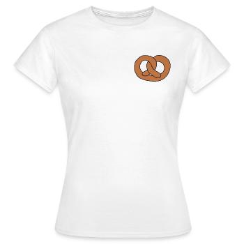 Brezel - Frauen T-Shirt - Weiß - Vorne - AI Model Female 172 dark (172cm)