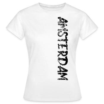 Amsterdam - Frauen T-Shirt - Weiß - Vorne - AI Model Female 172 dark (172cm)