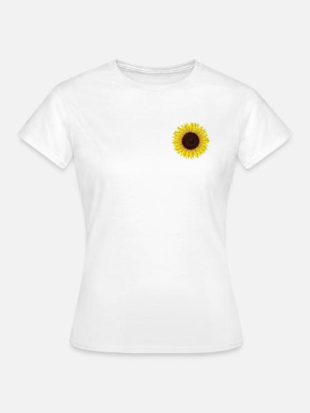 Sonnenblume - Dame-T-shirt - hvid