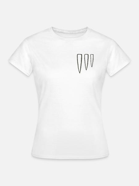 Drei-Punkt-Stammessymbol - Frauen T-Shirt - Weiß