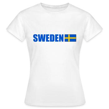 Sweden - Frauen T-Shirt - Weiß - Vorne - AI Model Female 172 dark (172cm)