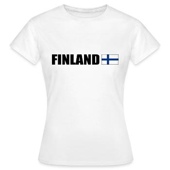 Finland - T-shirt Femme - blanc - Devant - AI Model Female 172 dark (172cm)