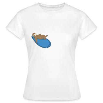 Boulder design climbing sloth - Women's T-Shirt - white - Front - AI Model Female 172 dark (172cm)