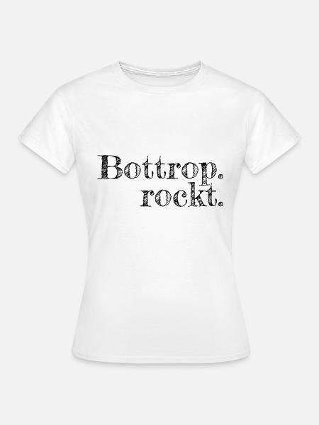Bottrop - Textdesign mit Stadtnamen - Frauen T-Shirt - Weiß