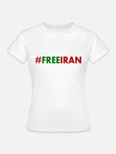 Free iran - Frauen T-Shirt - Weiß