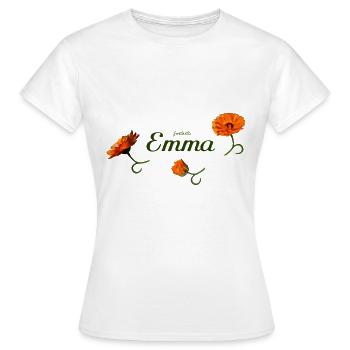 Emma Geburtstag Emma - Frauen T-Shirt - Weiß - Vorne - AI Model Female 172 dark (172cm)