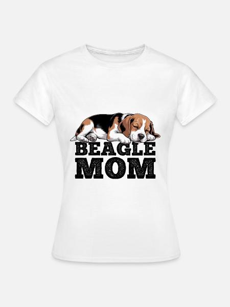 Beagle Mama - Frauen T-Shirt - Weiß