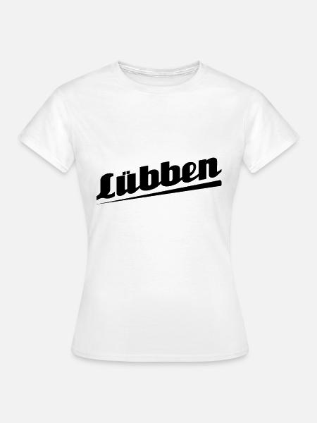 Lübben - Textdesign mit Stadtnamen - Frauen T-Shirt - Weiß