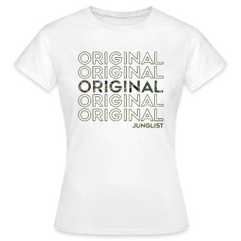Original Junglist DNB Drum n Bass Darkside Remix - Frauen T-Shirt - Weiß - Vorne - AI Model Female 172 dark (172cm)