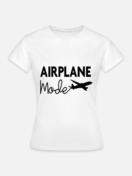 Flugzeugmodus - Frauen T-Shirt - Weiß