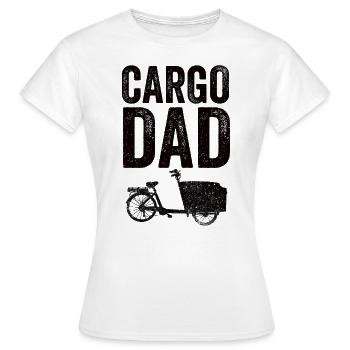 Cargo Dad Cargo Bike Cargobike - Women's T-Shirt - white - Front - AI Model Female 172 dark (172cm)