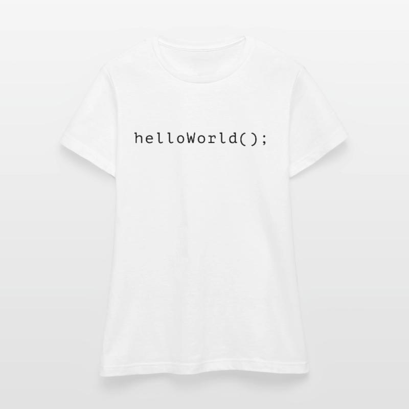 HelloWorld Program Code Coding Informatik Women's T-Shirt