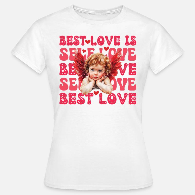 Valentines Day Cupid Self Love - Women's T-Shirt - white