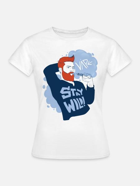 Vaperguy mit wildem Lifestyle - Frauen T-Shirt - Weiß