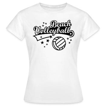 Beach-Volley Volleyball Volley-ball Volley - T-shirt Femme - blanc - Devant - AI Model Female 172 dark (172cm)