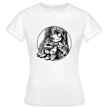 Cigar Box guitare - T-shirt Femme - blanc - Devant - AI Model Female 172 dark (172cm)