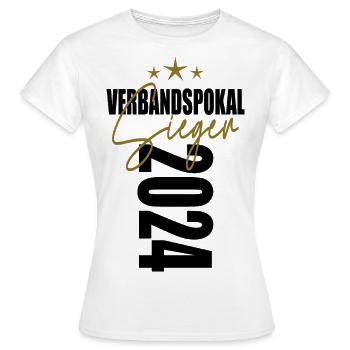 Verbandspokal Sieger 2024 - Frauen T-Shirt - Weiß - Vorne - AI Model Female 172 dark (172cm)