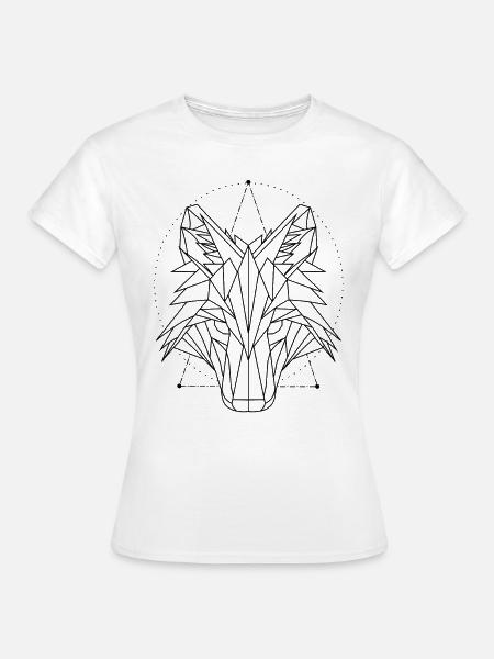 Wolf - Frauen T-Shirt - Weiß