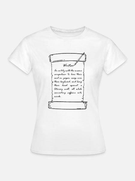 WRITER: Writer Definition - Frauen T-Shirt - Weiß