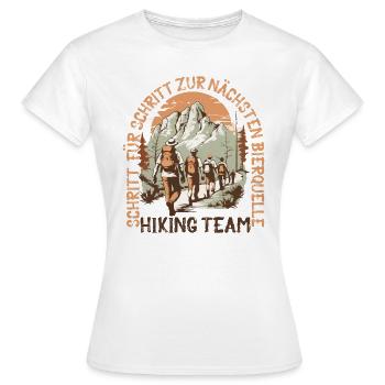 Hiking team in search of beer sources - Women's T-Shirt - white - Front - AI Model Female 172 dark (172cm)