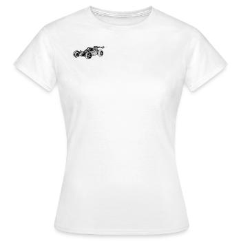 Minimalistischer Rc Buggy - Frauen T-Shirt - Weiß - Vorne - AI Model Female 172 dark (172cm)