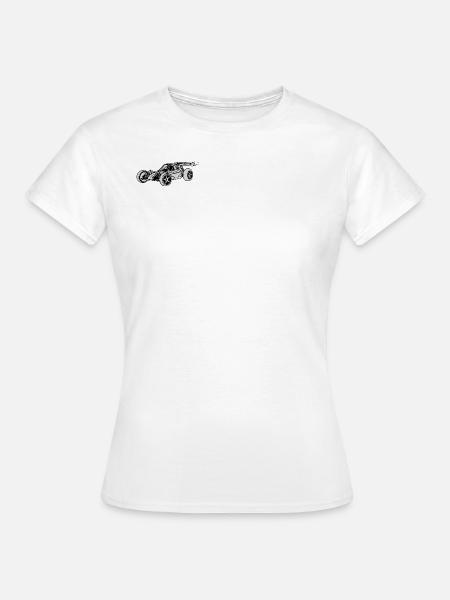 Minimalistischer Rc Buggy - Frauen T-Shirt - Weiß
