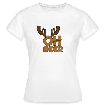 Noël Noël Noël Noël - T-shirt Femme - blanc - Devant - AI Model Female 172 dark (172cm)