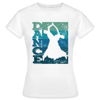 Danse de salon Valse viennoise - T-shirt Femme - blanc - Devant - AI Model Female 172 dark (172cm)